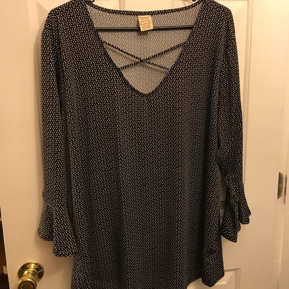 Bell-Sleeve Blouse
